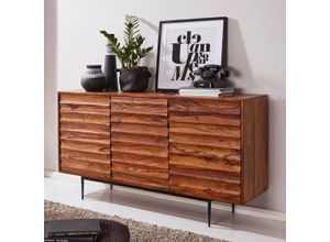 4250950276260 - WOHNLING Sideboard Sideboard 150 cm sheesham WL5635 sheesham 3 Fachböden 1500 x 410 x 810 cm