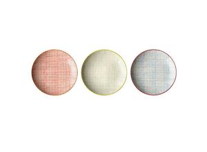 5711173048120 - Carla Teller Steingut 3er Ø 25 cm 3 verschiedene Farben 5711173048120 - Carla Teller Steingut 3er Ø 25 cm 3 verschiedene Farben