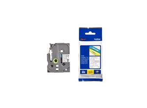 4977766684965 - TZe 145 - Laminiertes Klebeband - weiß auf durchsichtig - Rolle (18 cm x 8 m) - 1 Rolle(n) - für P-Touch PT-123