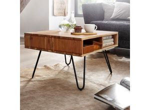 4251757704642 - Finebuy - Couchtisch 60x60x40 cm Akazie Massivholz Metall Design Sofatisch Eckig Stubentisch Holz mit Stauraum Wohnzimmertisch Holz Quadratisch 4251757704642 - Finebuy - Couchtisch 60x60x40 cm Akazie Massivholz Metall Design Sofatisch Eckig Stubentisch Holz mit Stauraum Wohnzimmertisch Holz Quadratisch