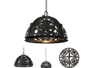 8721031336709 - Deckenlampe Industriestil Kettenrad-Design 45 cm E27 - Lampen - Schwarz - The Living Store 8721031336709 - Deckenlampe Industriestil Kettenrad-Design 45 cm E27 - Lampen - Schwarz - The Living Store