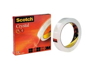 3134375261951 - Scotch Klebefilm Crystal Clear 600 19 mm x 66 m Karton hochtransparent leichtes und geräuschloses Abrollen (C6001966)