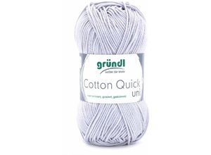 4036014186900 - Wolle Cotton Quick 50 g uni hellgrau Handarbeit - Gründl