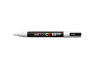 4902778915912 - Permanentmarker uniPOSCA PC-3M weiß 13mm Rundspitze 4902778915912 uni-ball