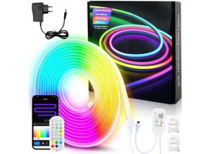 9360172083388 - Vingo - neon led Streifen Dimmbar 10M rgbic Neon led Strip App Steuerung und Fernbedienung Timer Musik Sync mit Alexa und Google Assistant Innen