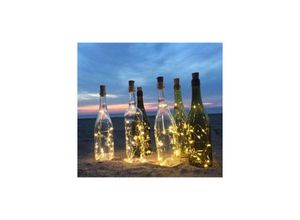 8435523828251 - Jandei - Set 4 Dekorative Mütze Flasche mit led Guirnalda 2mts warm weiße 3000k dekorative led Luz