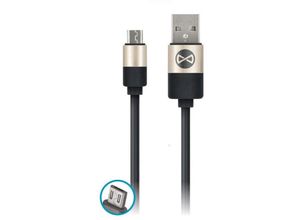 4251424886718 - Forever - usb Ladekabel Micro-USB Kabel Datenkabel Sync-Kabel Aufladekabel Modern Black für Smartphones Android Samsung Galaxy Sony Xperia htc Huawei