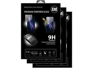 4251810803145 - - cofi1453 3X Panzer Schutz Glas 9H Tempered Glass Display Schutz Folie Display Glas Screen Protector kompatibel mit Motorola One Fusion Plus