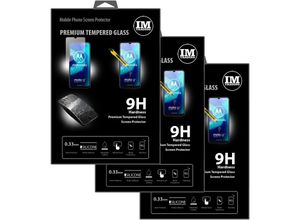 4251678476239 - cofi1453 3X Panzer Schutz Glas 9H Tempered Glass Display Schutz Folie Display Glas Screen Protector kompatibel mit Motorola Moto G8 Power Lite