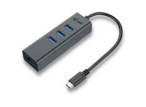 8595611701887 - Itec - i-tec usb 30 Metal hub 3 Port mit Gigabit lan Adapter (C31METALG3HUB)