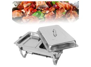 0764901991088 - Gojoy - 75 Liter Speisenwärmer Chafing Dish Buffetwärmer Warmhaltebehälter Wärmebehälter Edelstahl Set für Buffets Brunchs Hotel Party Hochzeit