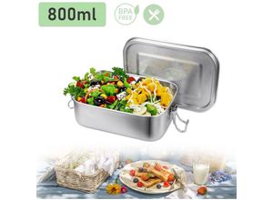 9363092282862 - Hengda - Edelstahl BrotdoseNachhaltige Lunchbox für Büro Schule Picknick800ml