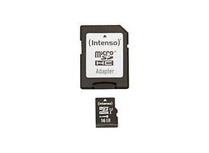 4034303019809 - Speicherkarte Premium 3423470 Micro-SDHC mit SD-Adapter Class 10 bis 90 MB s 16 GB 4034303019809 INTENSO