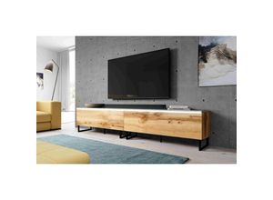 5905351298647 - Tv Kommode bargo 200 (2x100cm) ohne LED-Beleuchtung & Stellfüße Wotan - Furnix