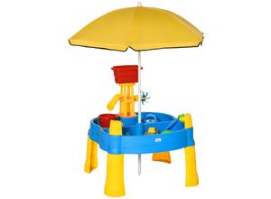 4251774957595 - Sandspielzeug mit Sonnenschirm bunt 725L x 78B x 815H cm spieltisch baby spieltisch ab 1 jahr babyspielzeug ab 1 jahr