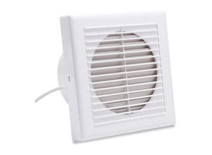 0726502702999 - wolketon Badlüfter Ventilator Wandlüfter Mit Rückflussleitblech 100mm Deckenlüfter Bad - Weiß