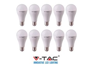 0613310738084 - Vtac - 10 led-glümpfe V-Tac Glühbirne E27 9W Lampen Natürliches warmes kaltes Licht