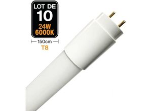 7061117955303 - Europalamp - 10 Tubes Neon led 25W 150cm T8 Blanc Froid 6000k Gamme Pro