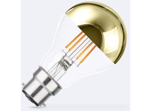 8445044176229 - Ledkia - LED-Glühbirne Filament B22 6W 600 lm A60 Dimmbar Gold Reflect No Flicker 2200K Warmweiß