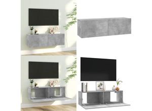 8721114406428 - Vidaxl - TV-Schrank Betongrau 100x30x30 cm Holzwerkstoff - TV-Schrank - TV-Schränke - Home & Living - Grau 8721114406428 - Vidaxl - TV-Schrank Betongrau 100x30x30 cm Holzwerkstoff - TV-Schrank - TV-Schränke - Home & Living - Grau