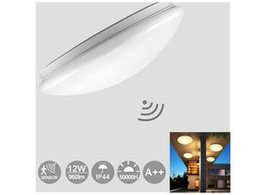 9475631417854 - LED Deckenleuchte Sternenlicht 12W 4500LM Kaltweiss Flimmerfrei Deckenlampe für Schlafzimmer Buero Esszimmer Wohnzimmerlampe Ø45cm 6000K IP44