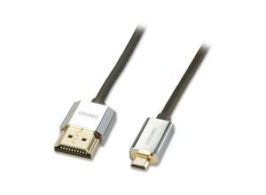 4002888416825 - - 2 Meter hdmi zu Micro hdmi a d chrome chrome Kabel Slimline High Speed 4k@60Hz bis 18G 3D 1080p hdcp 22 hdr arc cec atc Certified