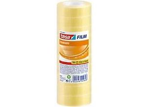 4042448049698 - tesa Klebefilm tesafilm Standard 57387 Transparent 15 mm (B) x 33 m (L) PP (Polypropylen) 10 Rollen