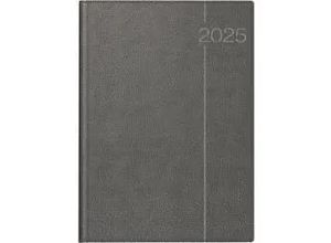 4003273779877 - Buchkalender Kunstleder grau 70-27 504 844 21x297cm 2024 4003273