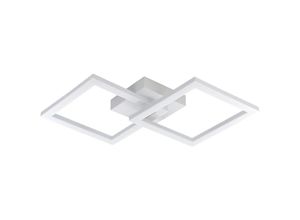 9002759757366 - LED Deckenleuchte Huerta eckige Design Deckenlampe Küchenlampe aus Metall und Kunststoff in Weiß Lampe Decke Wohnzimmer Küche warmweiß L