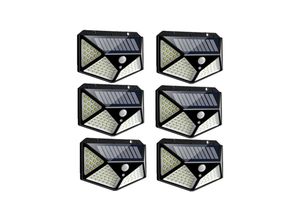 9339272880685 - Highsam - Solarlampen 100LED IP65 Wasserdicht Outdoor - 6er Pack