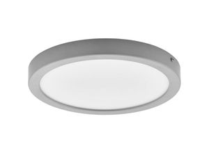 9002759756369 - LED Deckenleuchte Idun 2 runde Deckenlampe Deckenbeleuchtung aus Metall und Kunststoff in Silber und Weiß Lampe für Wand und Decke