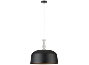 9002759395889 - Pendelleuchte Monte Fuerte edle Design Hängelampe für Wohnzimmer und Esstisch Esszimmerlampe aus Metall in schwarz und transparentem Glas-Kristall