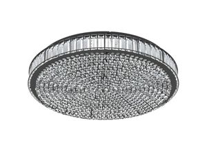 9008606240937 - Eglo - led Deckenleuchte Balparda dimmbare Kristall Deckenlampe edle Wohnzimmerlampe aus schwarzem Metall und Glas-Kristallen Deckenbeleuchtung 9008606240937 - Eglo - led Deckenleuchte Balparda dimmbare Kristall Deckenlampe edle Wohnzimmerlampe aus schwarzem Metall und Glas-Kristallen Deckenbeleuchtung