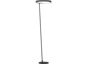 9008606241224 - Eglo - led Stehlampe Caredara dimmbare Eck Standleuchte mit Touch minimalistische Stehleuchte aus Metall in Schwarz und Kunststoff in Weiß Lampe