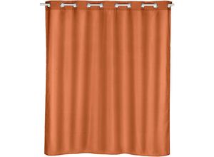 4008838351451 - WENKO Duschvorhang Comfort Flex Terracotta Textil (Polyester) 180 x 200 cm waschbar Terracotta Polyester terracotta - terracotta