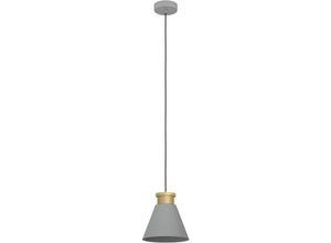 9002759438388 - Eglo - Hängelampe Twicken Esstisch Pendelleuchte 1-flammig elegante Esszimmerlampe aus Metall in Grau und Gold Hängeleuchte mit E27 Fassung