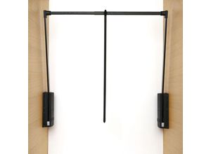 8014436109789 - Junior Kleiderlift für Schrank 440-610mm Kleiderstange ausklappbar und stufenlos verstellbar tk 10kg schwarz - Servetto