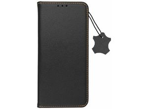 4255698258691 - Cofi 1453 - Smart Pro Echt Leder Hülle Tasche kompatibel mit Xiaomi Redmi 13c Schwarz