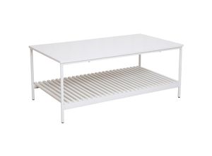 4250815385762 - Svita - amal Couchtisch Weiß Coffeetable Moderner Wohnzimmertisch mit Ablage