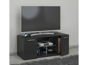 4051814359194 - Holz TV Lowboard Möbel Fernsehschrank Tisch Konsole Fernsehtisch Lowina