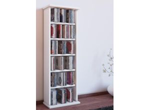 4012246252453 - CD Regal Holz Vostan platzsparender CD Schrank für 102 CDs oder 36 DVDs Maße H 92 x B 31 x T 18 cm elegantes DVD Regal stehend Blu ray Regal fürs Wohnzimmer CD Regal