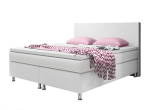 4260263718005 - Inter Handels Boxspringbett Madrid 180 x 200 cm weiß