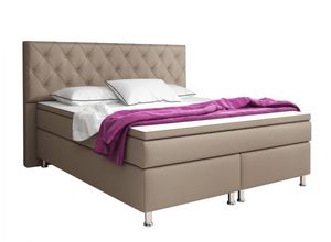 4260465765364 - IHG Boxspringbett Turin 180x200 cm Kunstleder Muddy