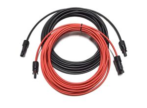 4260671938576 - Solarkabel Verlängerungskabel schwarz rot 4 - 6mm² mit montiertem Stecker MC4 0% MwSt Stecker 2x 25m 4mm²