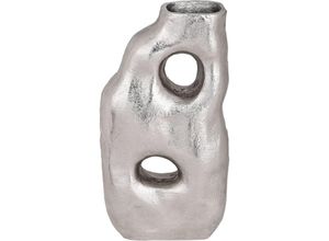 9008606246687 - EGLO LIVING Metallvase Tadoussac elegante Deko Vase organisch geformte Dekovase für Wohnzimmer Blumenvase handmade aus Metall in Nickel Tischdeko