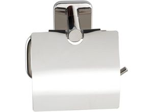 4008838287415 - Toilettenpapierhalter mit Deckel Mezzano Edelstahl WC-Rollenhalter rostfrei Silber glänzend Edelstahl rostfrei glänzend - silber glänzend - Wenko