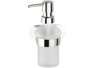 4008838301937 - - Turbo-Loc® Edelstahl Seifenspender Orea Shine Flüssigseifen-Spender Befestigen ohne bohren ca 200 ml Silber glänzend Edelstahl rostfrei