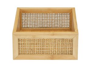 4008838384435 - Aufbewahrungsbox Allegre L 25602100 außen 22x15x7cm Bambus Rattan braun 4008838384435 WENKO