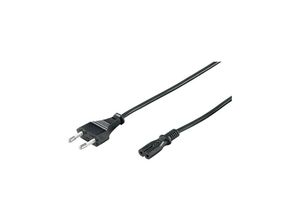 4040849513220 - Netzkabel Eurostecker - Doppelbuchse 18m (51322) - Goobay