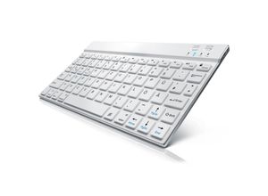 4251259149255 - CSL Wireless-Tastatur Ultra Slim Keyboard Bluetooth Aluminium Gehäuse DE Layout BT 30 weiß 4251259149255 - CSL Wireless-Tastatur Ultra Slim Keyboard Bluetooth Aluminium Gehäuse DE Layout BT 30 weiß